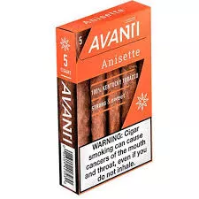 The Italian name of Avanti Anisette Little Cigars does not hide their American essence