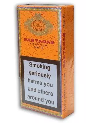 Partagas little cigars in airtight boxes